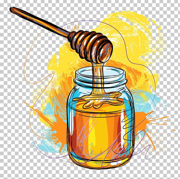 Yuja Tea Honey Bee Nectar Illustration PNG, Clipart, Bee, Carbohydrate, Comb Honey, Food, Food Drinks Free PNG Download