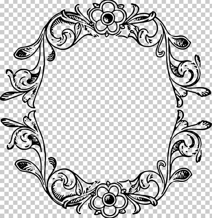 Decorative Borders Frames Decorative Arts PNG, Clipart, Art, Black And White, Body Jewelry, Borders, Circle Free PNG Download