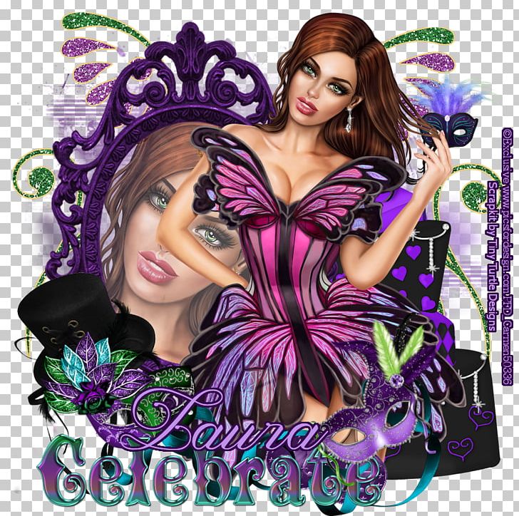 Posers #1 Butterfly Mardi Gras Purple PNG, Clipart, Album Cover, Art, Black, Black Hair, Brown Hair Free PNG Download