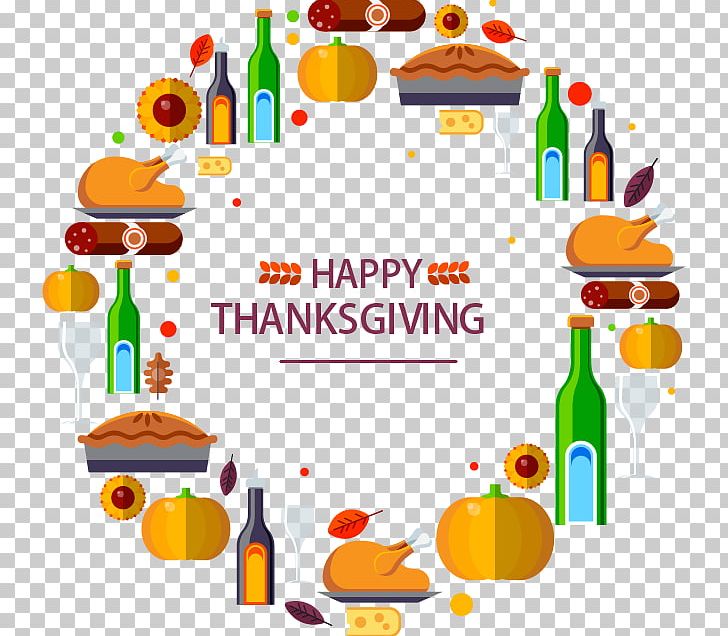 Turkey Thanksgiving Dinner Holiday PNG, Clipart, Artwork, Euclidean Vector, Food, Food Border, Food Drinks Free PNG Download