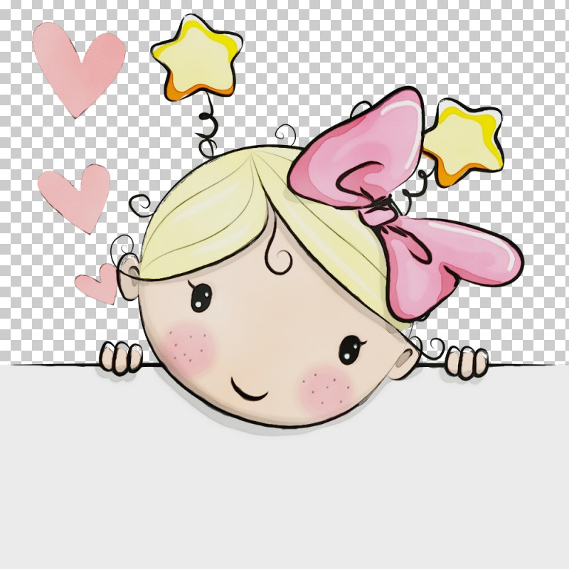 Cartoon Pink Smile PNG, Clipart, Cartoon, Paint, Pink, Smile, Watercolor Free PNG Download