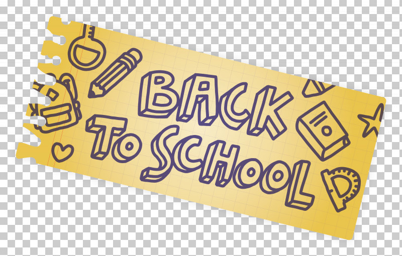 Back To School PNG, Clipart, Back To School, Meter, Rectangle, Yellow Free PNG Download