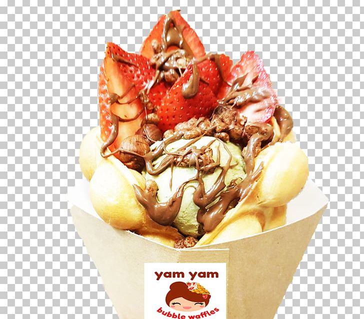 Ice Cream Sundae Egg Waffle Frozen Yogurt PNG, Clipart, Chocolate, Chocolate Ice Cream, Chocolate Spread, Dairy Product, Dairy Products Free PNG Download