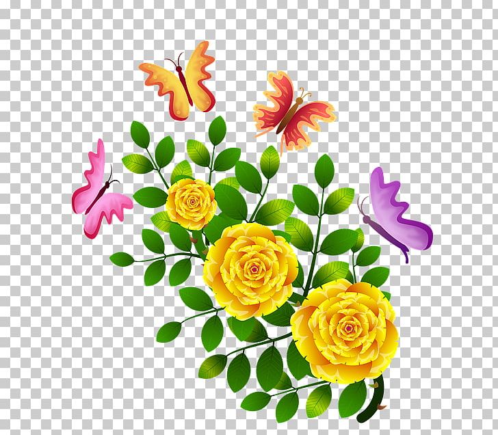 Garden Roses Butterfly Floral Design Flower PNG, Clipart, Annual Plant, Butterflies And Moths, Butterfly, Chrysanths, Cut Flowers Free PNG Download