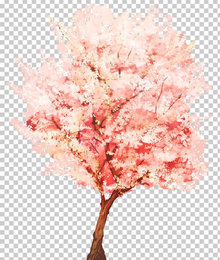 Tree SketchUp Plant Webtoon Watercolor Painting PNG, Clipart, Blossom, Branch, Cherry Blossom, Course, Flower Free PNG Download