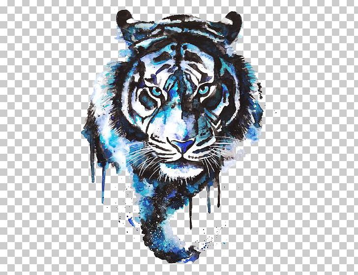 Tiger Drawing Tattoo Art Watercolor Painting PNG, Clipart, Animals, Art, Artist, Art Museum, Beast Free PNG Download
