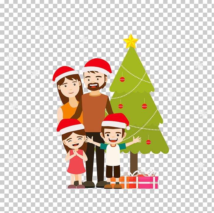 Christmas Family Gift Illustration PNG, Clipart, Child, Christma, Christmas Border, Christmas Decoration, Christmas Frame Free PNG Download