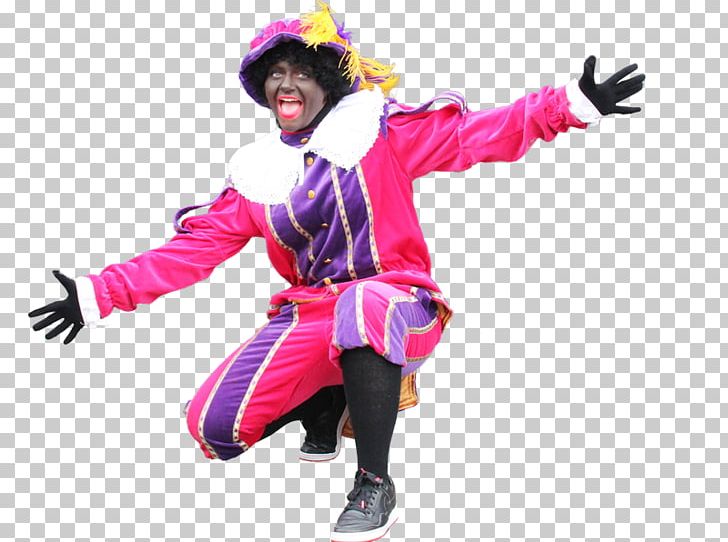 Costume Zwarte Piet Sinterklaas Pink Suit PNG, Clipart, Carnival, Cartoon Dance, Clown, Costume, Dancer Free PNG Download