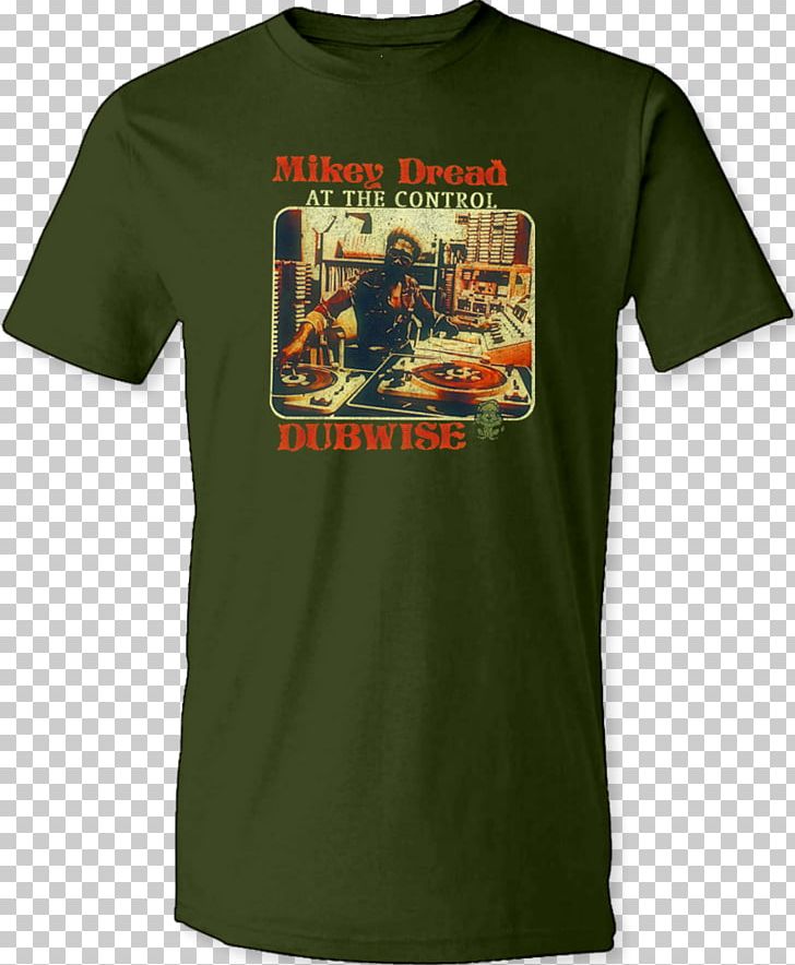 T-shirt Mikey Dread Dubwise At The Control Dubwise Sleeve Logo PNG, Clipart, Active Shirt, Bluza, Brand, Clothing, Download Free PNG Download