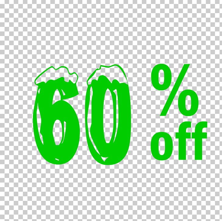 Christmas 60% Off Discount Tag. PNG, Clipart, Area, Brand, Graphic Design, Green, Line Free PNG Download