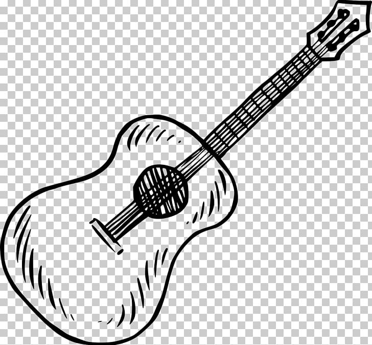 Drawing Acoustic Guitar Painting Musical Instruments PNG, Clipart, Acoustic Guitar, Artwork, Black And White, Line Art, Music Free PNG Download