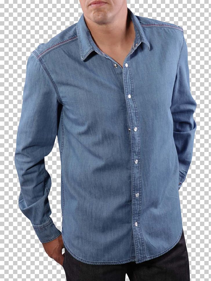 Dress Shirt T-shirt Denim Jeans PNG, Clipart, Button, Clothing, Cobalt Blue, Denim, Dress Shirt Free PNG Download