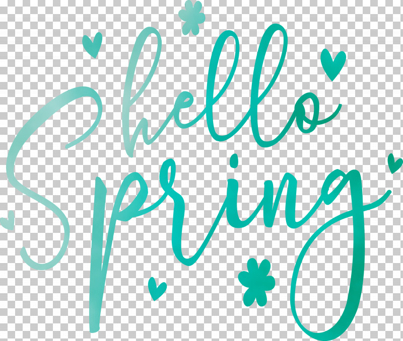 Green Text Font Turquoise Aqua PNG, Clipart, Aqua, Calligraphy, Green, Hello Spring, Line Free PNG Download
