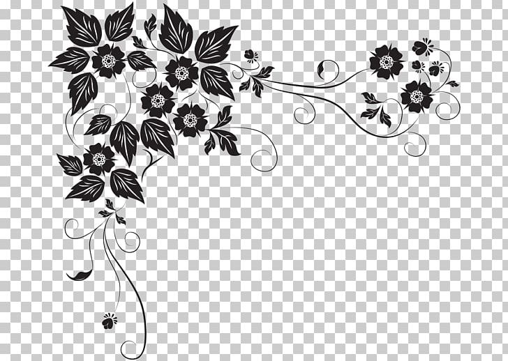 Floral Design Flower PNG, Clipart, Art, Black, Black And White, Branch, Drawing Free PNG Download