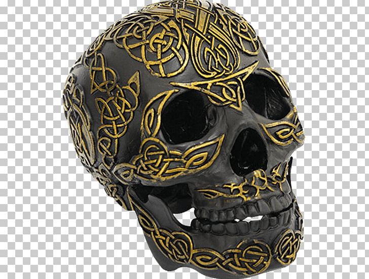 Skull Danu Statue The Raven Gold PNG, Clipart, Bone, Book, Bronze, Celts, Danu Free PNG Download