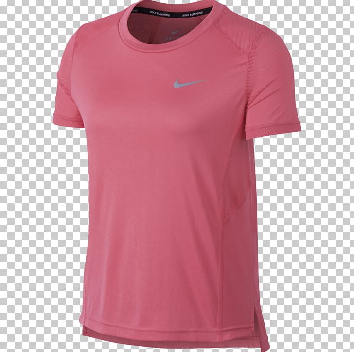 T-shirt Nike Miler Top Dri-FIT Clothing PNG, Clipart, Active Shirt, Adidas, Clothing, Magenta, Neck Free PNG Download