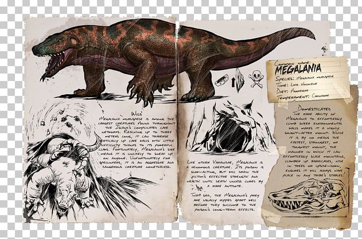 ARK: Survival Evolved Megalania Hesperornis Dinosaur Monitor Lizard PNG, Clipart, Ark Survival Evolved, Dinosaur, Extinction, Fantasy, Fauna Free PNG Download