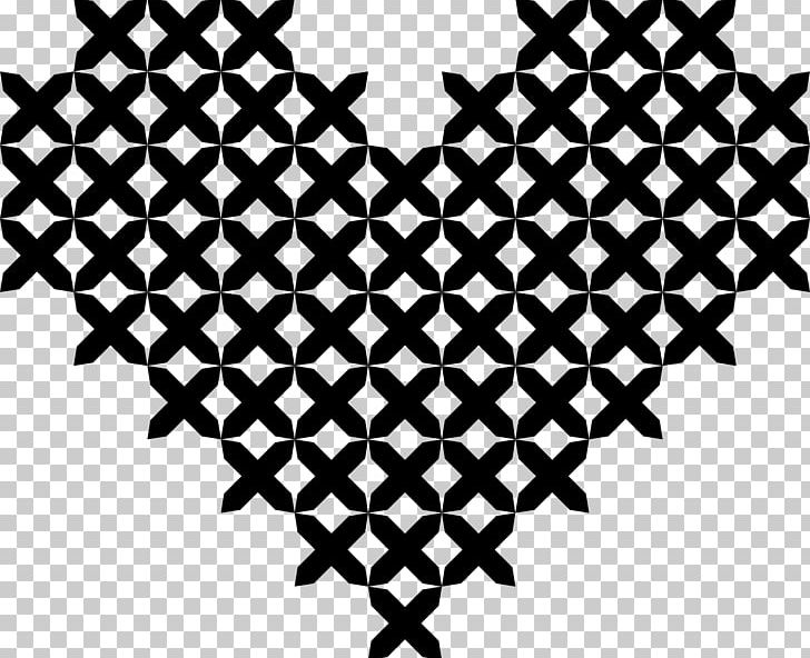 Cross-stitch Embroidery Drawing Heart PNG, Clipart, Angle, Black, Black And White, Countedthread Embroidery, Craft Free PNG Download