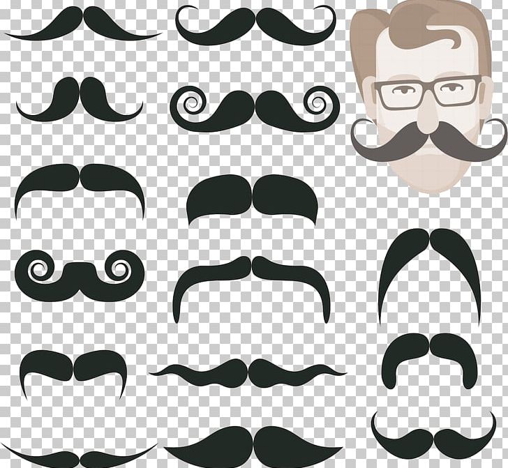 Beard Moustache Illustration PNG, Clipart, Abstract Shapes, Barber, Beard, Black, Black And White Free PNG Download