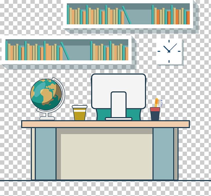 Office Cartoon PNG, Clipart, Angle, Area, Book, Bookcase, Bookshelf Free PNG Download