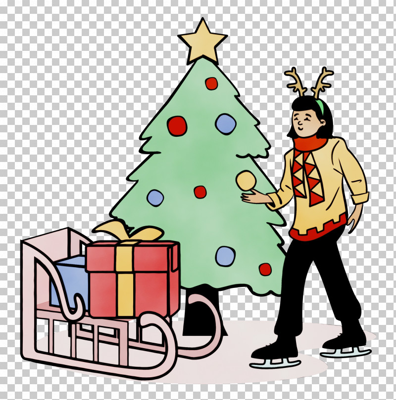 Christmas Tree PNG, Clipart, Bauble, Cartoon, Character, Christmas, Christmas Day Free PNG Download