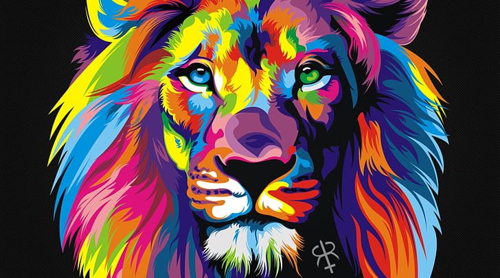 Lion Art Painting Canvas PNG, Clipart, Abstract Art, Animals, Art, Artist, Big Cats Free PNG Download