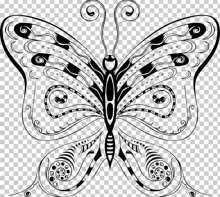 Butterfly Insect Bee PNG, Clipart, Art, Artwork, Bee, Black And White, Brush Footed Butterfly Free PNG Download
