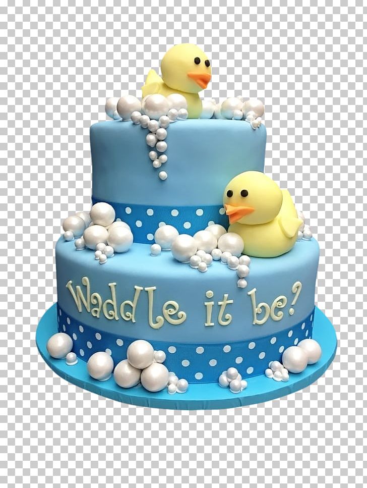 Duck Birthday Cake Gender Reveal Baby Shower PNG, Clipart, Animals, Baby Shower, Birth, Birthday, Birthday Cake Free PNG Download