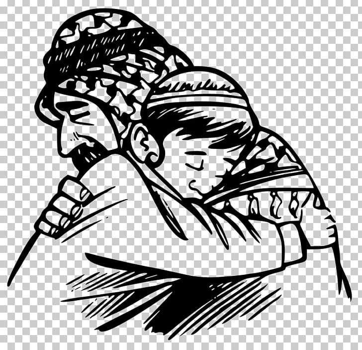 Father Hug Child PNG, Clipart, Artwork, Black, Black And White, Cartoon, Child Free PNG Download