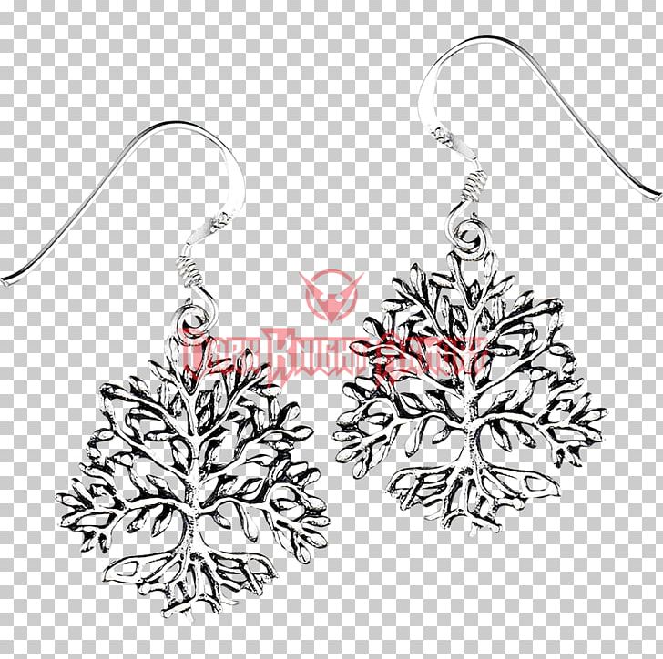 Earring Body Jewellery Christmas Ornament Christmas Day PNG, Clipart, Black And White, Body Jewellery, Body Jewelry, Branch, Branching Free PNG Download