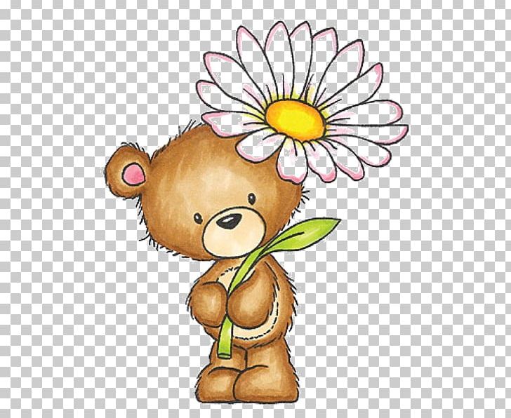 Teddy Bear Drawing Flower Png Clip Art Cute Drawing Flower Hand | My ...