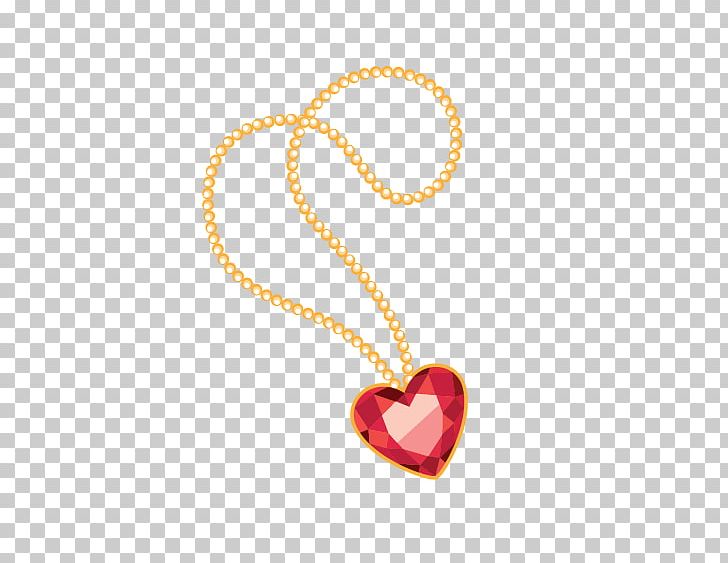 heart necklace png