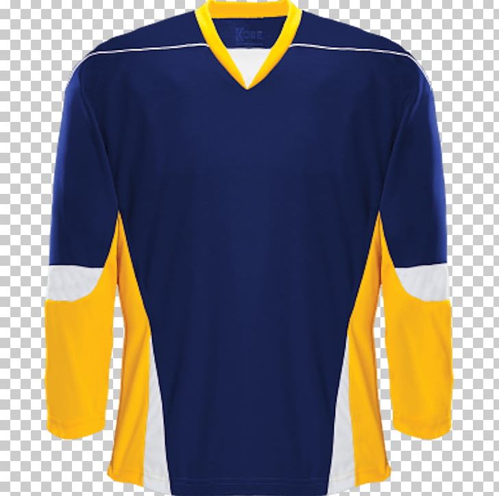 T-shirt Hockey Jersey Sleeve Sports Fan Jersey PNG, Clipart, Active Shirt, Baseball Uniform, Blue, Clothing, Cobalt Blue Free PNG Download