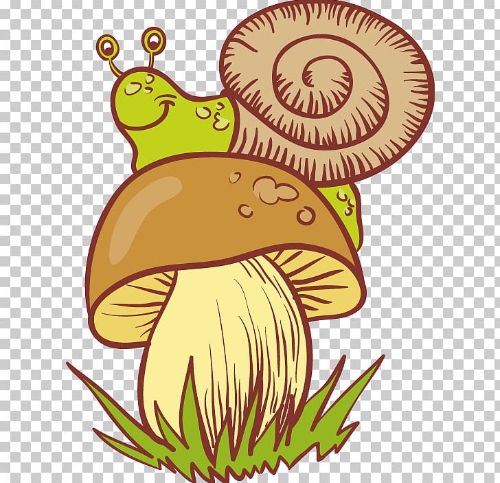 Snail Mushroom Portable Network Graphics PNG, Clipart, Animals, Artwork, Cartoon, Data, Download Free PNG Download