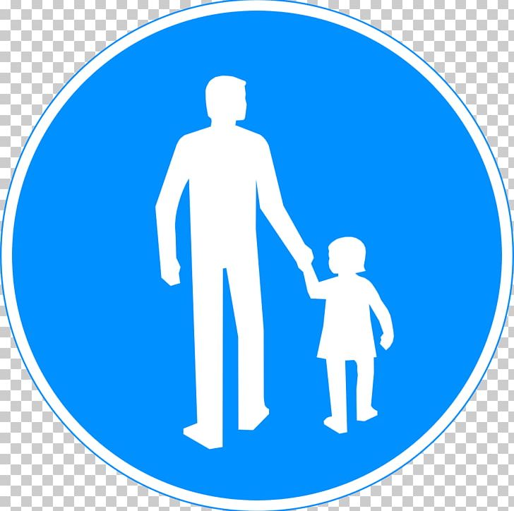 Finland Traffic Sign Sidewalk Mandatory Sign PNG, Clipart, Area, Blue, Circle, Communication, Conversation Free PNG Download