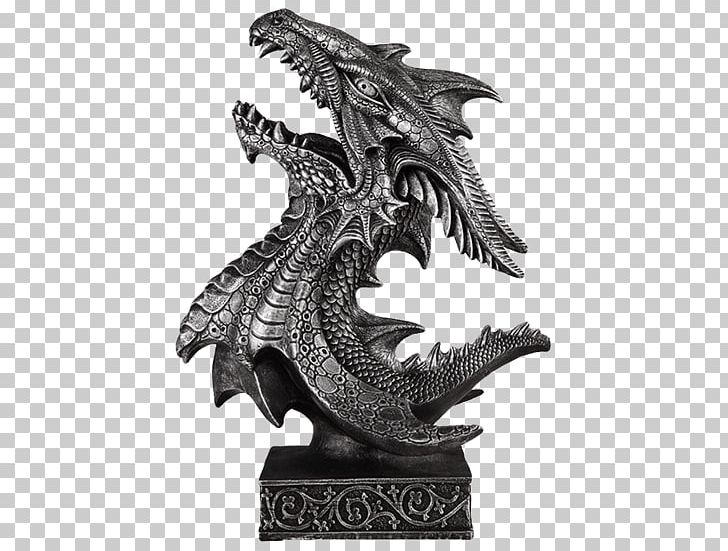 Statue Dragon Bust Sculpture Snarl PNG, Clipart, Black And White, Bust, Deviantart, Dragon, Figurine Free PNG Download