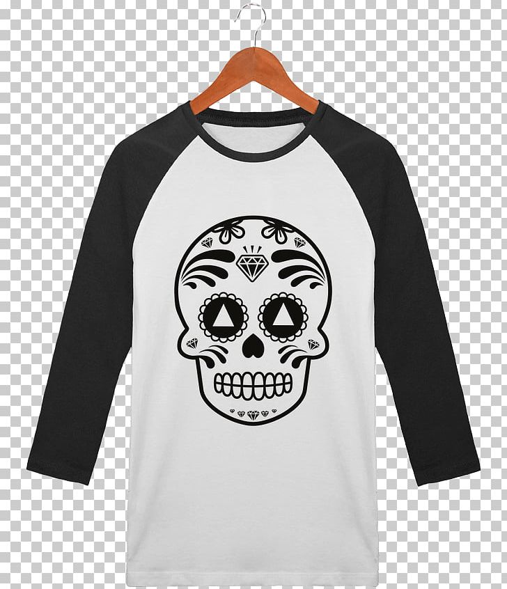 T-shirt Unisex Skull Sleeve Bluza PNG, Clipart, Black, Bluza, Bone, Brand, Coffee Cup Free PNG Download