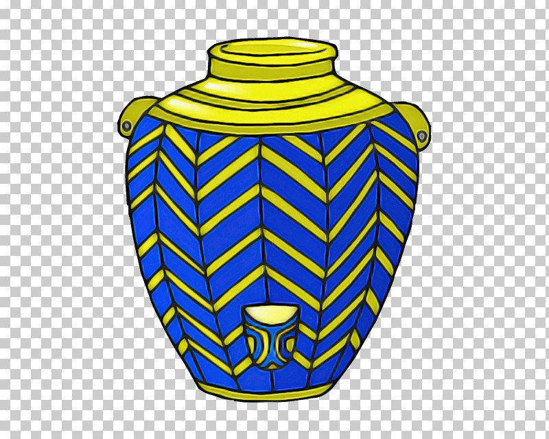 Vase Yellow Blue Urn Artifact PNG, Clipart, Artifact, Blue, Ceramic, Interior Design, Urn Free PNG Download