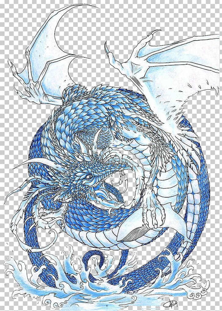 Chinese Dragon Tattoo Drawing PNG, Clipart, Art, Artwork, Black And White, Chinese Dragon, Chinese Painting Free PNG Download