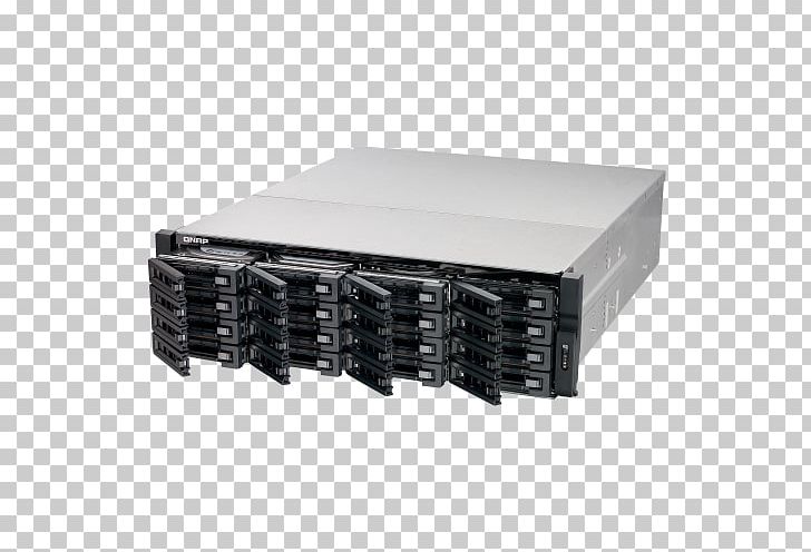 Network Storage Systems Serial ATA Serial Attached SCSI Qnap Tvs-EC1680U-sas-Rp R2 Nas Rack Ethernet Lan Black QNAP TVS-EC1680U-SAS-RP 16-Bay Diskless NAS Server PNG, Clipart, Bay, Black, Diskless, Ethernet, Lan Free PNG Download