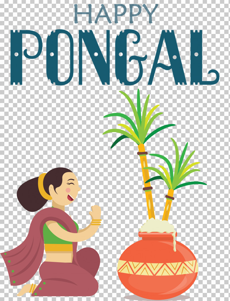 Happy Pongal Pongal PNG, Clipart, Cartoon, Flowerpot, Happy Pongal, Houseplant, Palm Trees Free PNG Download