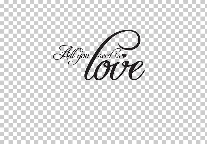 Sticker Song Brand Text PNG, Clipart, All You Need Is Love, Birthday, Black And White, Brand, Calligraphy Free PNG Download