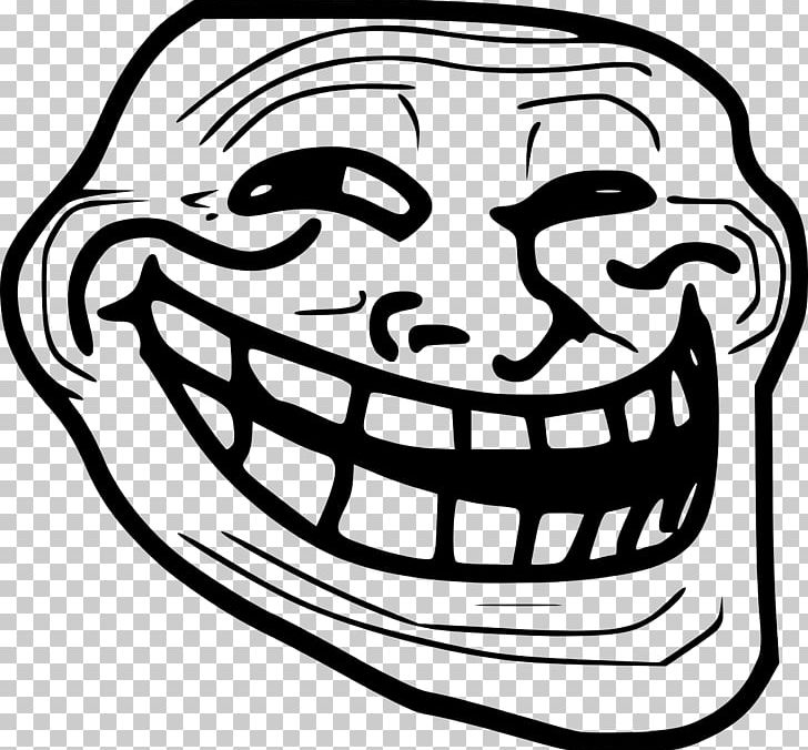 Internet meme Rage comic Zazzle, trollface, white, face, monochrome png