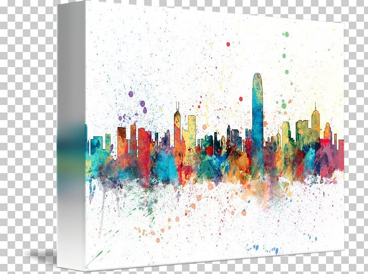 Hong Kong Skyline Canvas Print Artist PNG, Clipart, Acrylic Paint, Art, Artist, Canvas, Canvas Print Free PNG Download