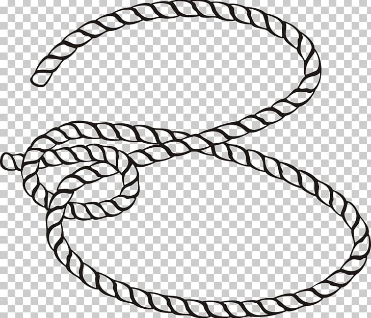 Lasso Rope PNG, Clipart, Angle, Area, Black And White, Circle