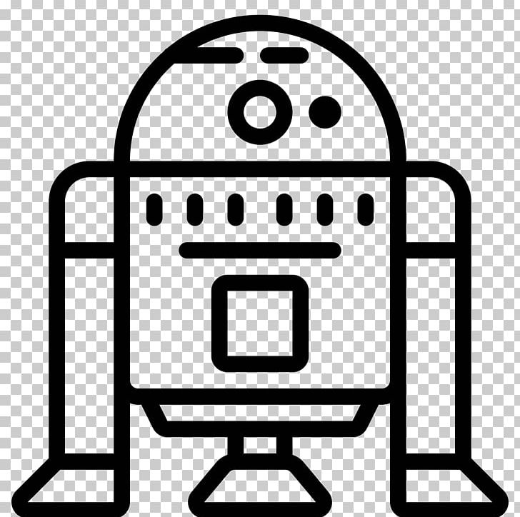r2d2 clipart black and white