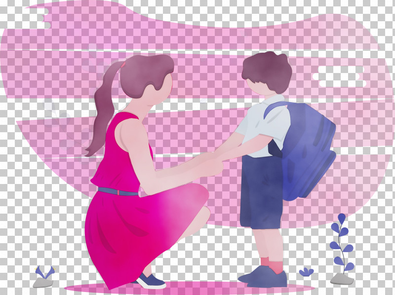 Pink Cartoon Love Gesture Magenta PNG, Clipart, Back To School, Boy, Cartoon, Gesture, Love Free PNG Download