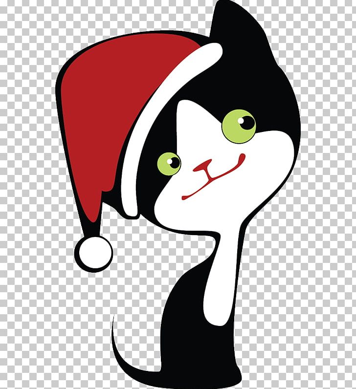 Cat Kitten Christmas Christmas Day PNG, Clipart, Animals, Art, Artwork, Black, Black And White Free PNG Download
