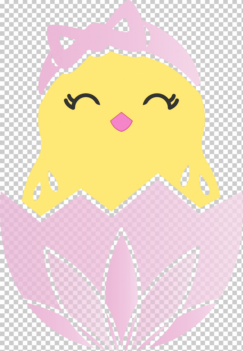 Pink Cartoon Yellow Smile PNG, Clipart, Adorable Chick, Cartoon, Chick In Eggshell, Easter Day, Paint Free PNG Download