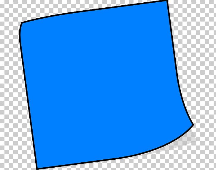 Post-it Note Paper Blue PNG, Clipart, Angle, Area, Blue, Blue Note, Blue Rectangle Cliparts Free PNG Download
